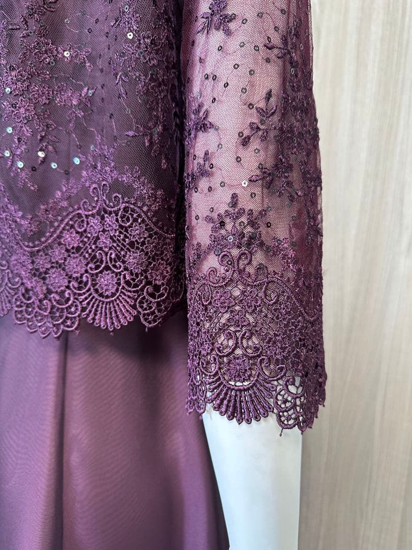 未使用　東京ソワール　MARIKO KOHGA バーガンディードレス