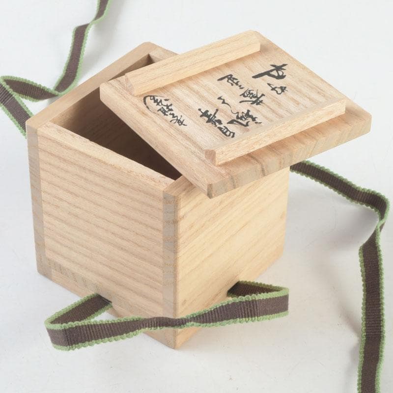 茶道具　十四代宮崎寒雉造　八角蓋置　銘颯々　裏千家十五代鵬雲斎極め箱　V9345