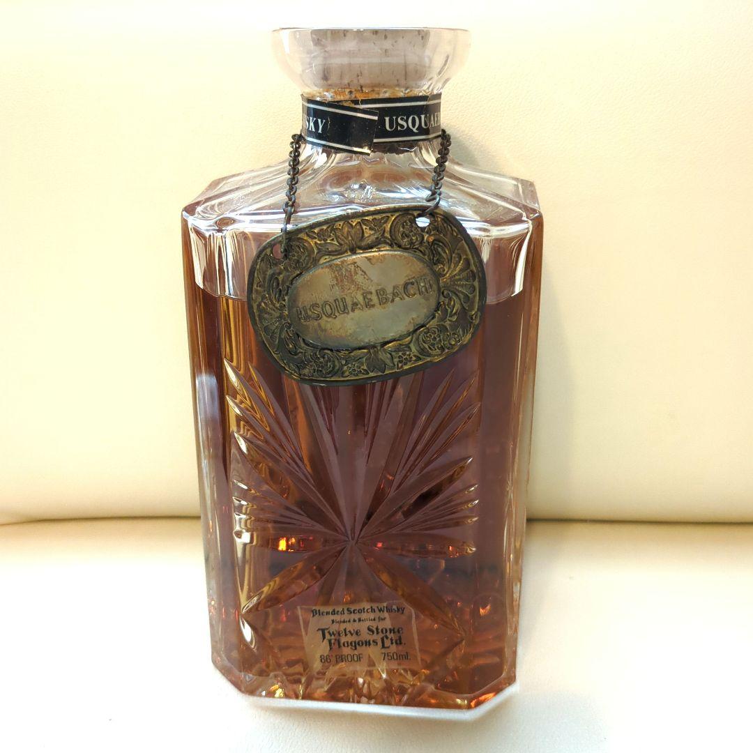 【レア・未開栓】Usquaebach Crystal Decanter　替栓付き