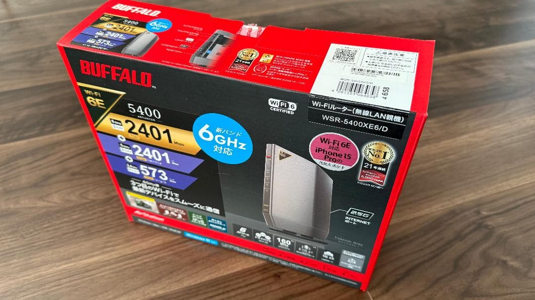 し*ず様 BUFFALO WSR-5400XE6/D 無線LANルーター