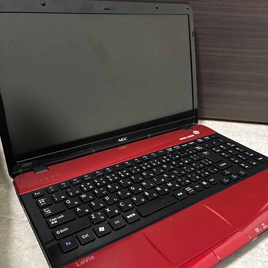 大人気のレッド✨NEC LaVie LS150/F 大容量640GB