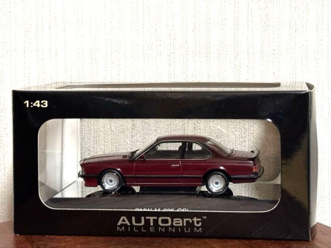 BMW M 635 CSi ミニカー 1/43 バーガンディ