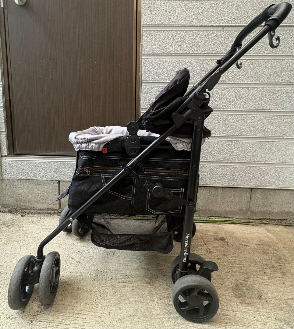☆週末限定タイムセール☆ Mercedes-Benz ペットカート 黒 デニム風
