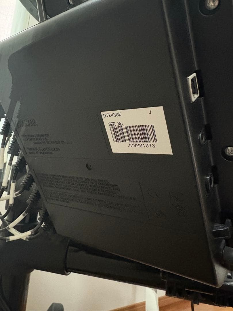 椅子付き ヤマハDTX430K 未使用追加シンバル有り 電子ドラムセット