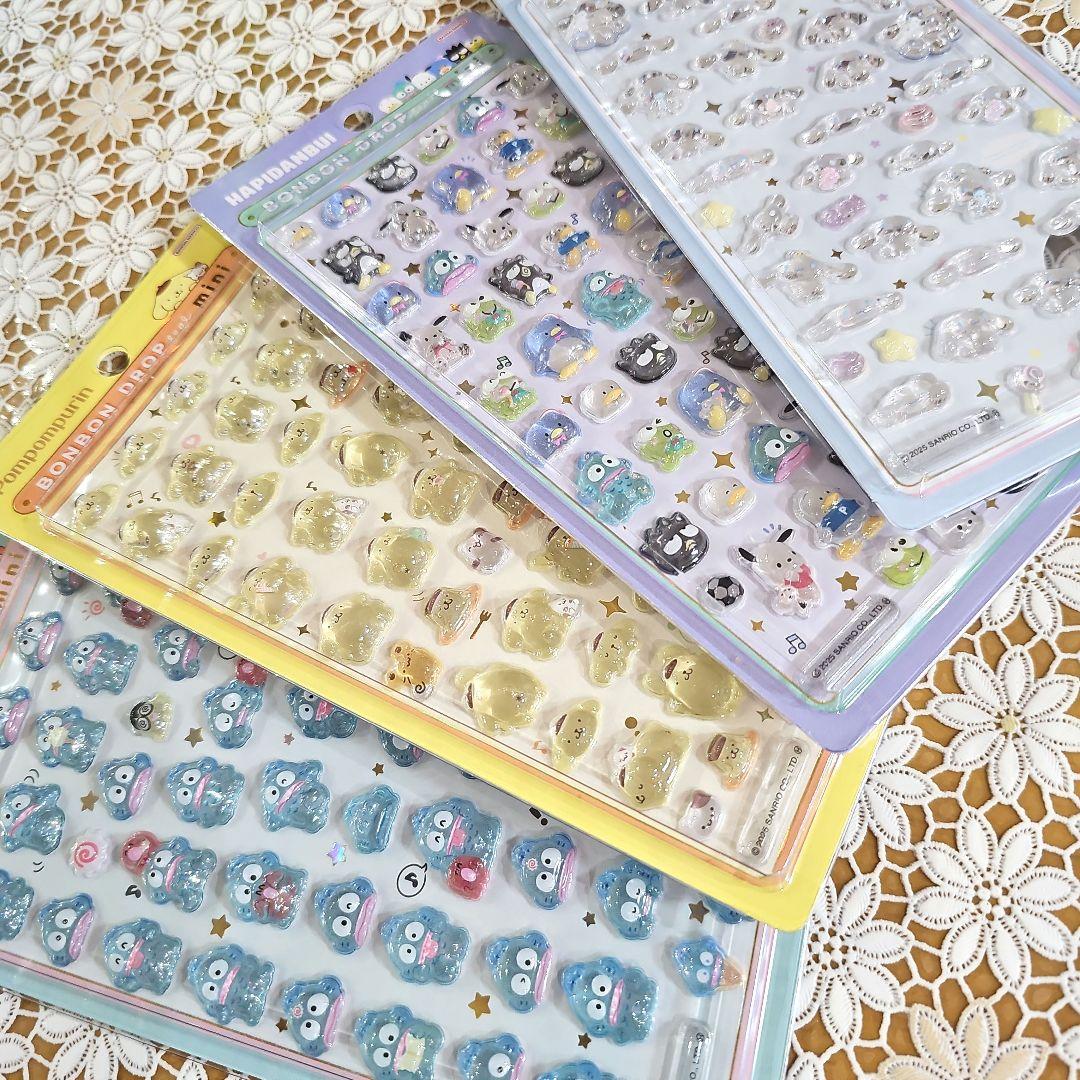 正規品　ボンボンドロップシール サンリオ ミニ 8種 コンプリート即日発送