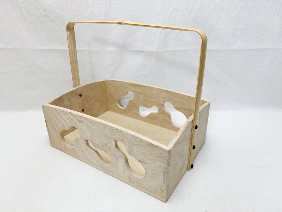 未使用 茶道具 中谷秀斎作 六瓢透 手持ち 莨盆 喫煙具 木工芸 共箱