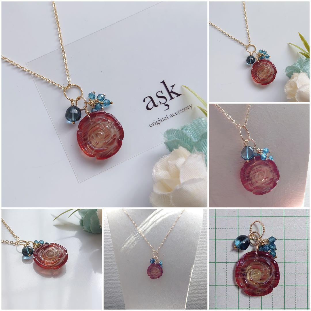 Kayaページ》14Kgf❩ 素敵✧*薔薇アンデシンのブレスレット