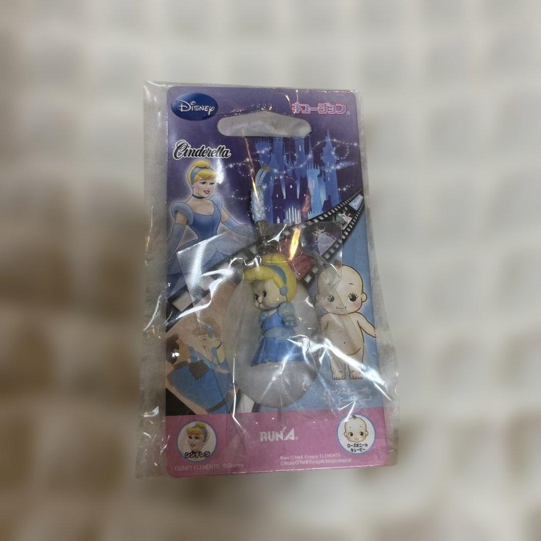 キュージョン ローズオニールキューピー シンデレラ ディズニー 根付ストラップ