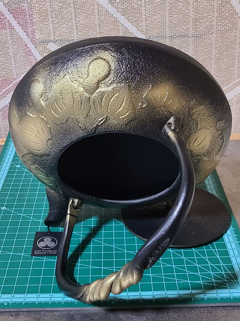 南部鉄瓶　ひさご　金黒　特別オーダー廃盤品　1.2L　新品未使用