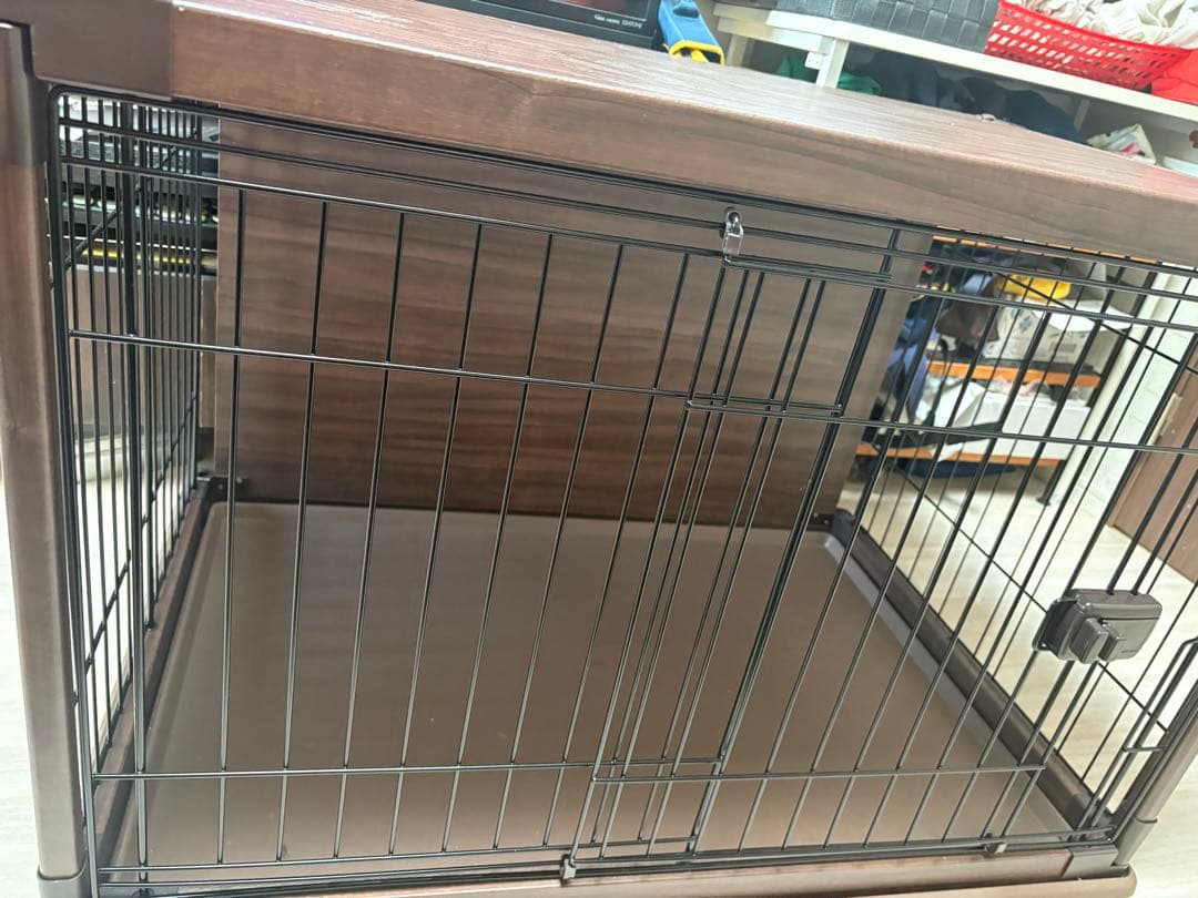 犬用ケージ ダークブラウン