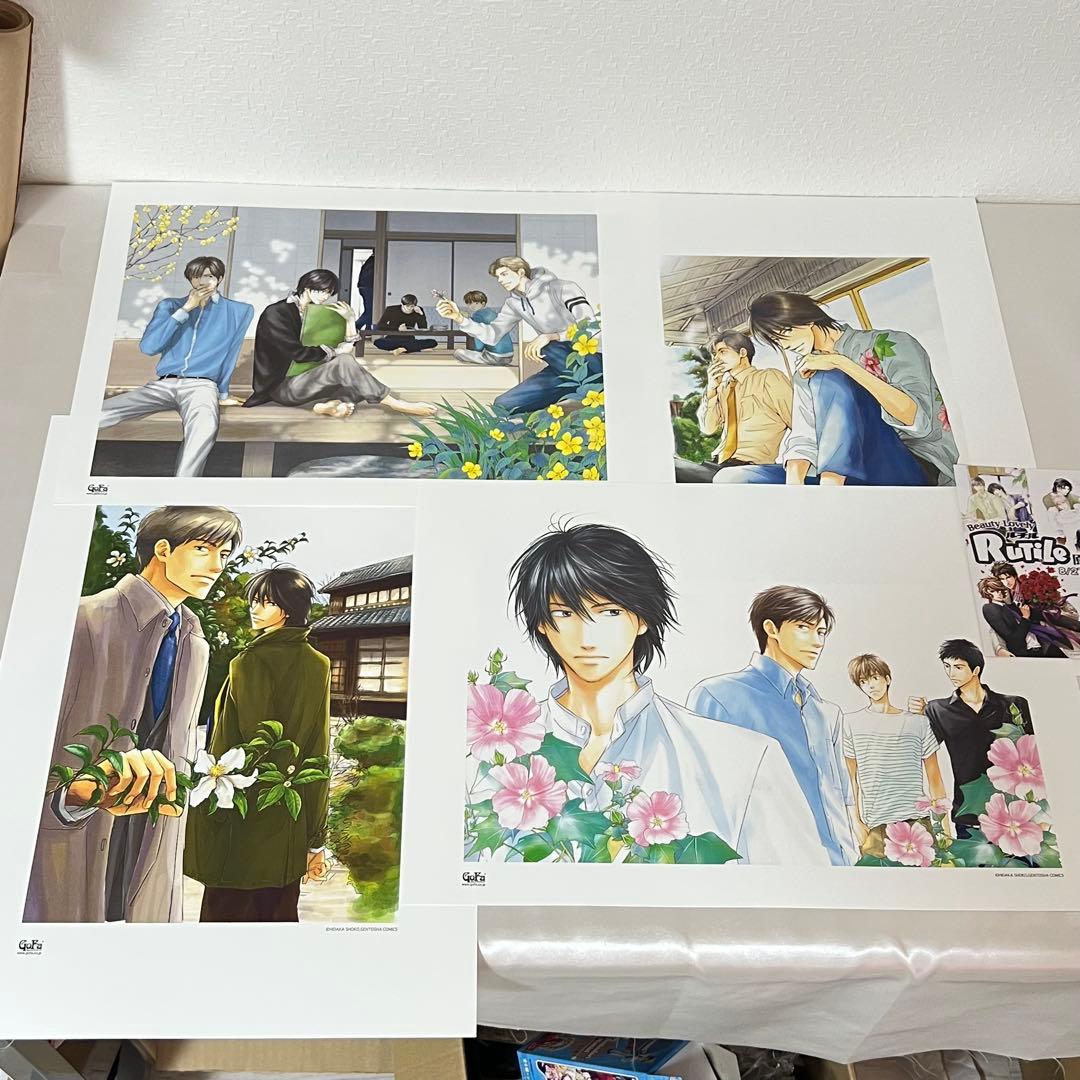 【レア】花は咲くか 複製原画 ルチル原画展 ポストカード付き アート グッズ