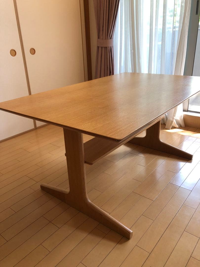 無印良品 リビングでもダイニングでも使えるテーブル 1300×800×600