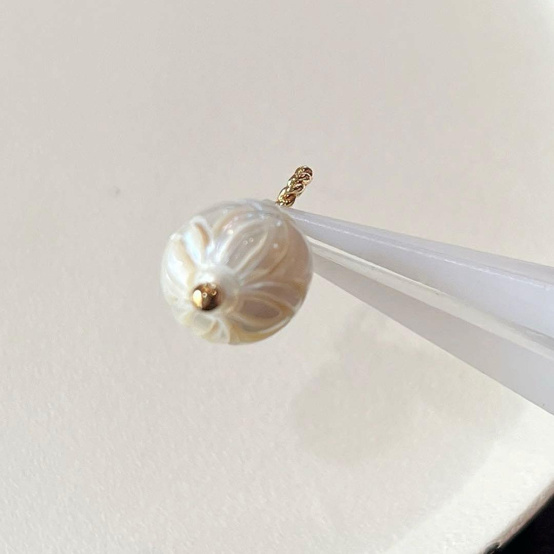 ＊＊COCO＊＊様✴︎白蝶真珠カービングネックレスTOP&デンドリックアゲート