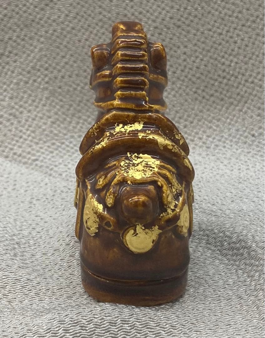 B80s 川崎和楽造「飾り馬 香合」共箱　干支　十二支　茶道具香道具