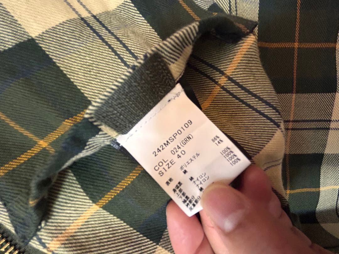 barbour 美品　オリーブグリーン