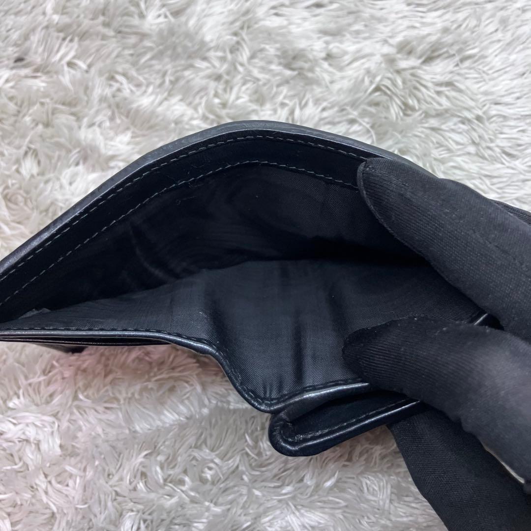 美品✨ミュウミュウ 三つ折り財布 L字ジップ ブラック ナッパインプトゥーレ