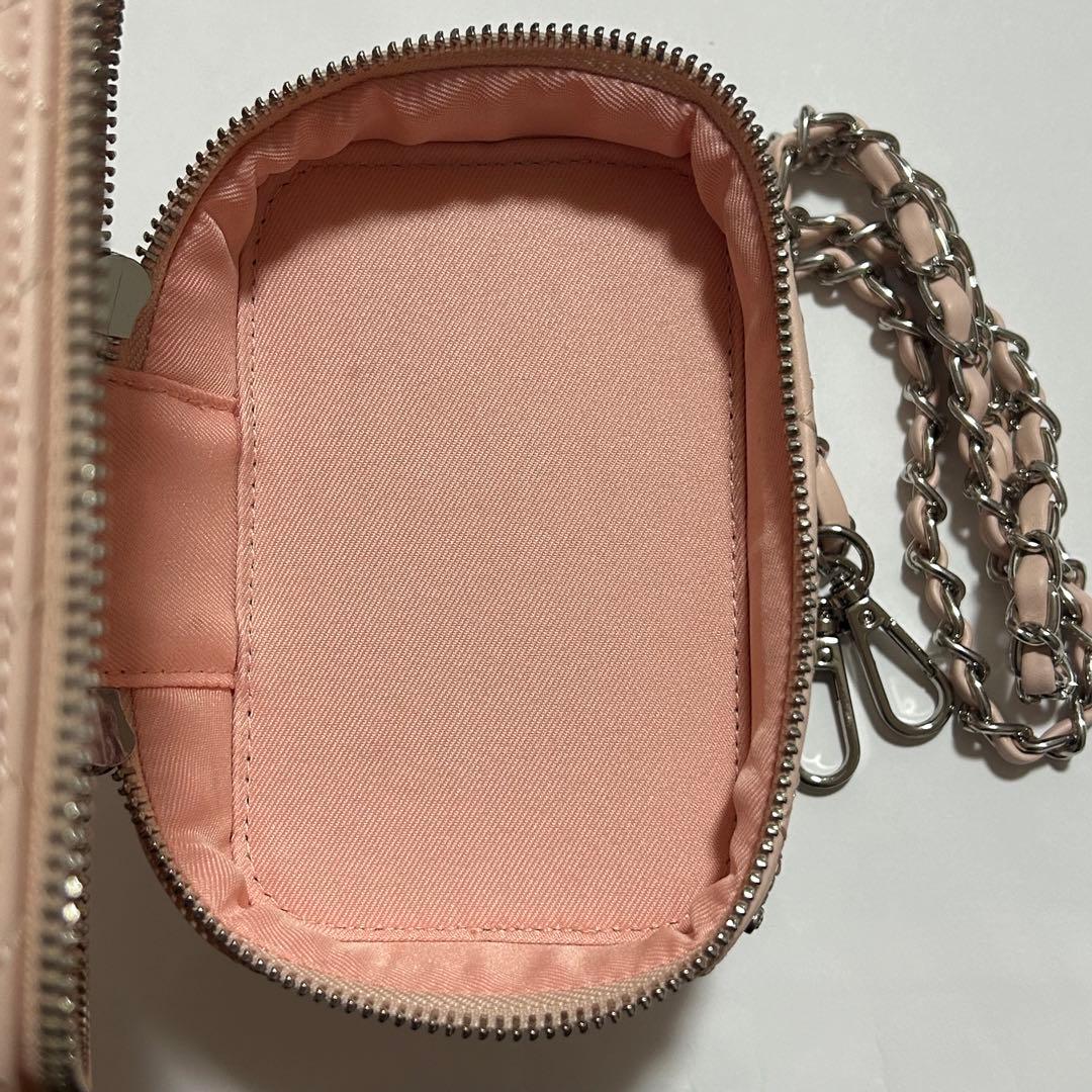 darich キルティングビジュースクエアミニバッグ ピンク