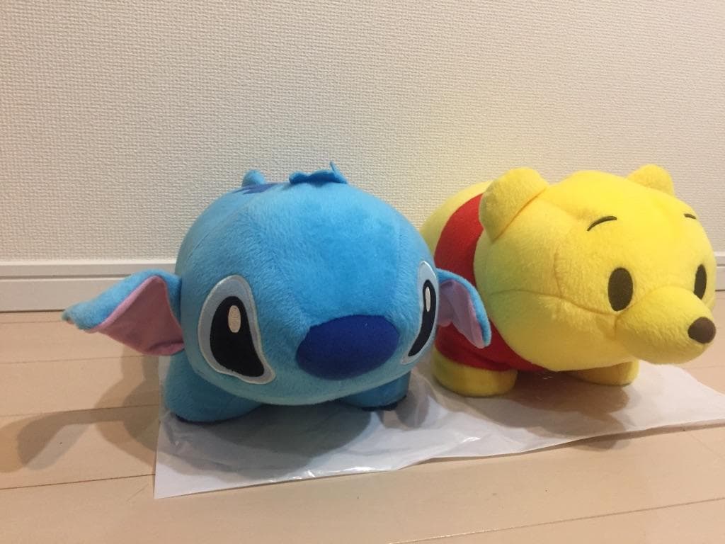 【ディズニー】プーさん スティッチ ぬいぐるみセット