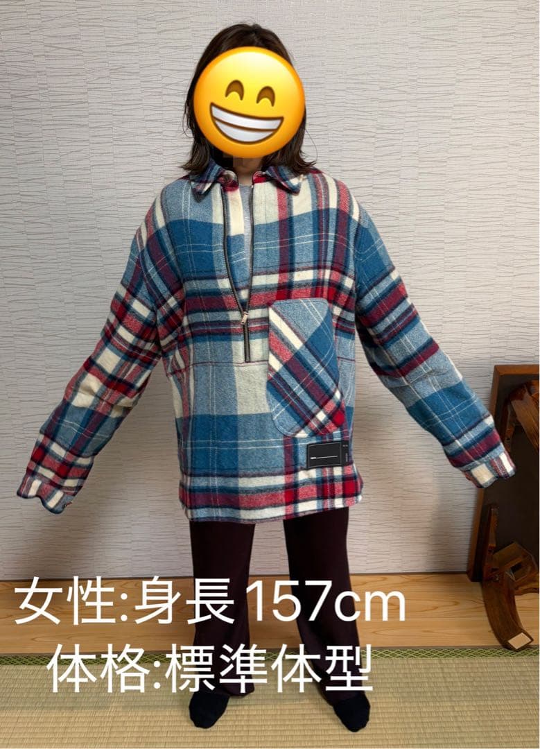 WE11DONE チェックウールアウター S 正規品 裏地付き