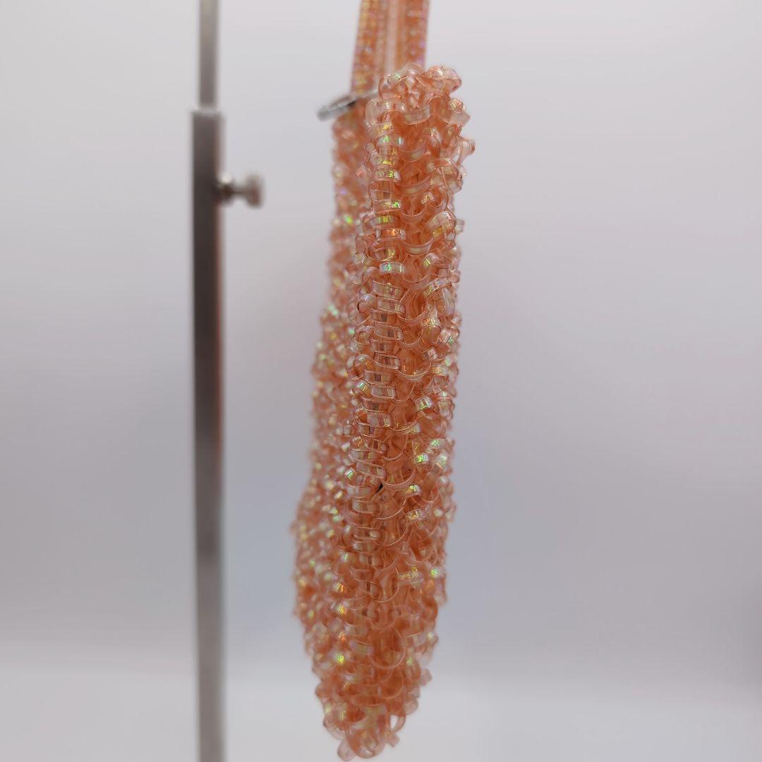 ANTEPRIMA アンテプリマ　ワイヤーバッグ　ビーズハンドバッグ オレンジ