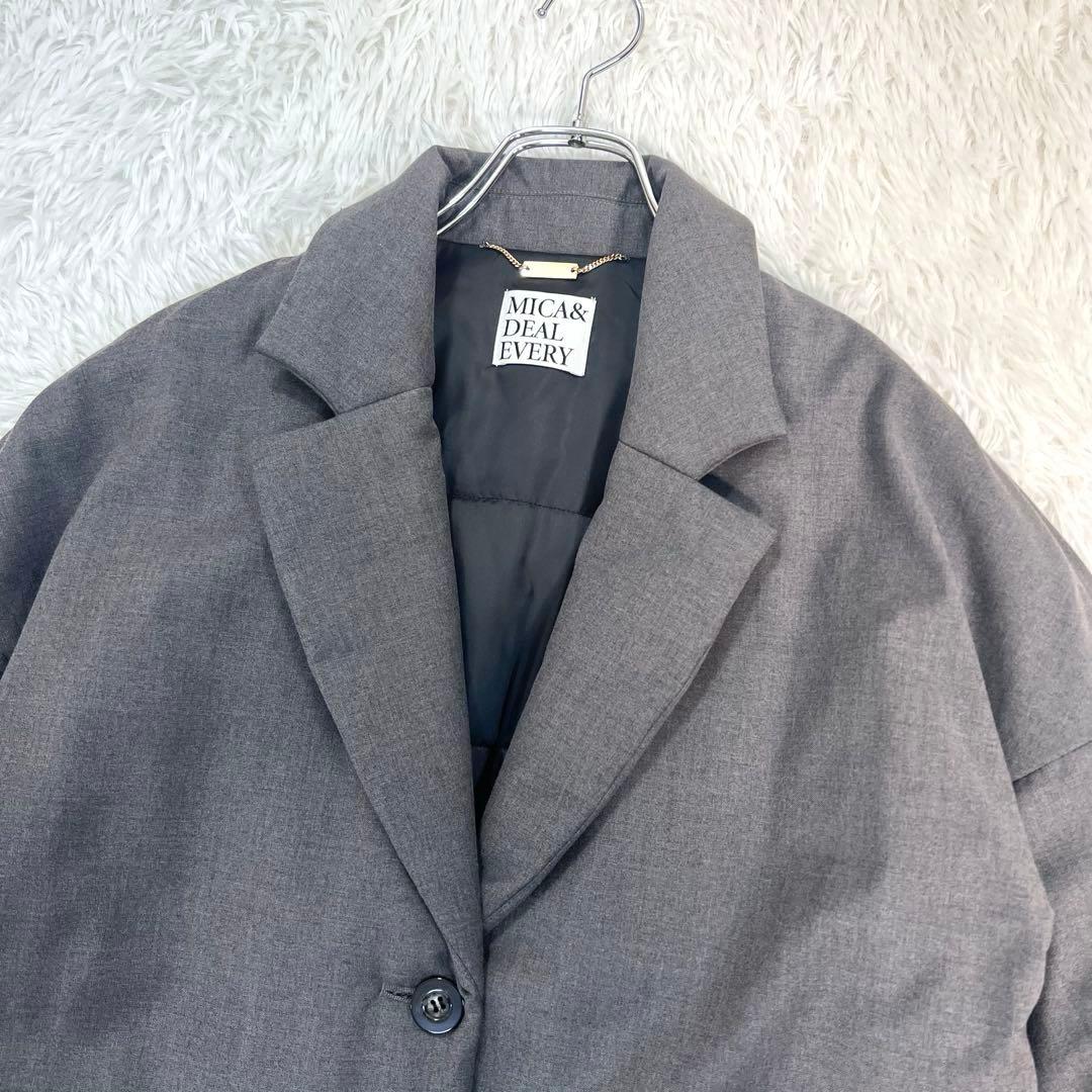 未使用級♡MICA&DEAL 中わた　チェスターコート　グレー　ロングコート