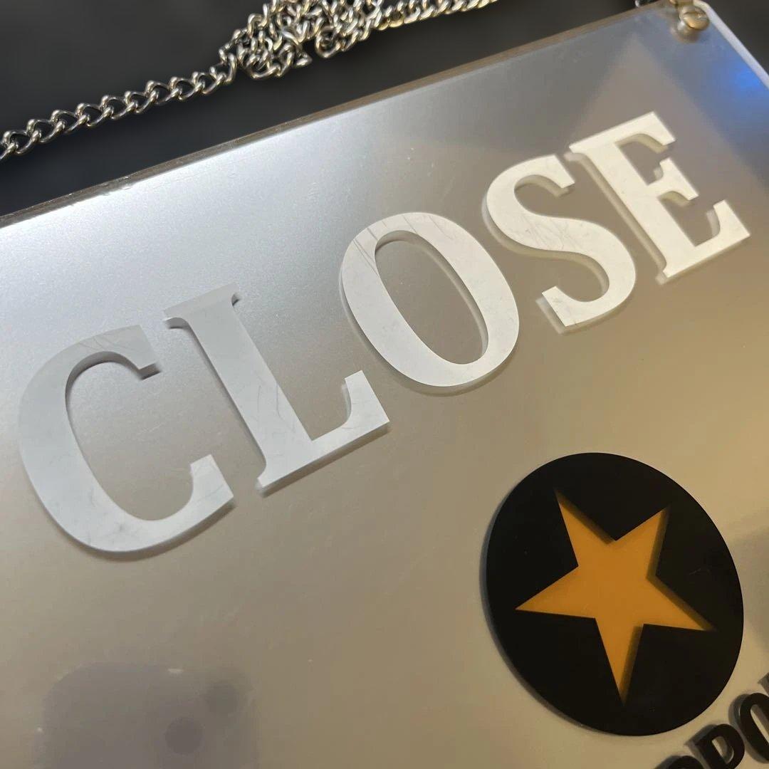 超レア！入手困難品！SAPPORO OPEN/CLOSE 　かけ看板