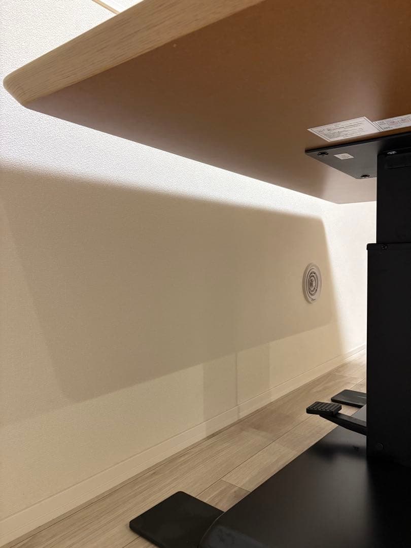 ニトリ　ガス圧式　昇降テーブル/ダイニングテーブル120㎝幅