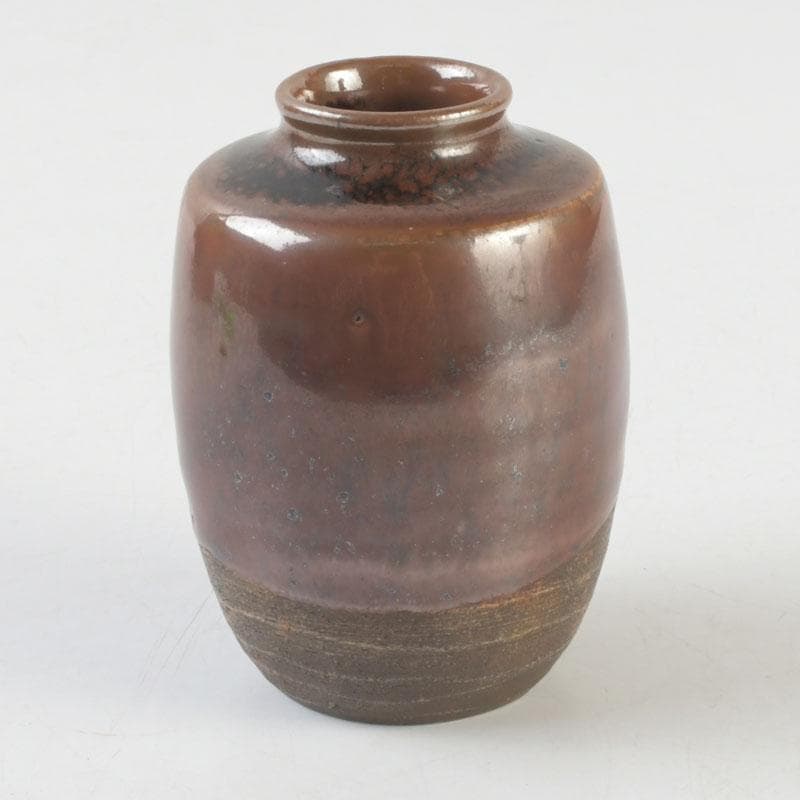 茶道具　瀬戸焼　茶入　仕覆付　裏千家十一代玄々斎極め箱　V　9672