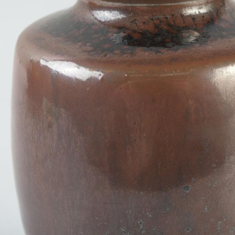 茶道具　瀬戸焼　茶入　仕覆付　裏千家十一代玄々斎極め箱　V　9672