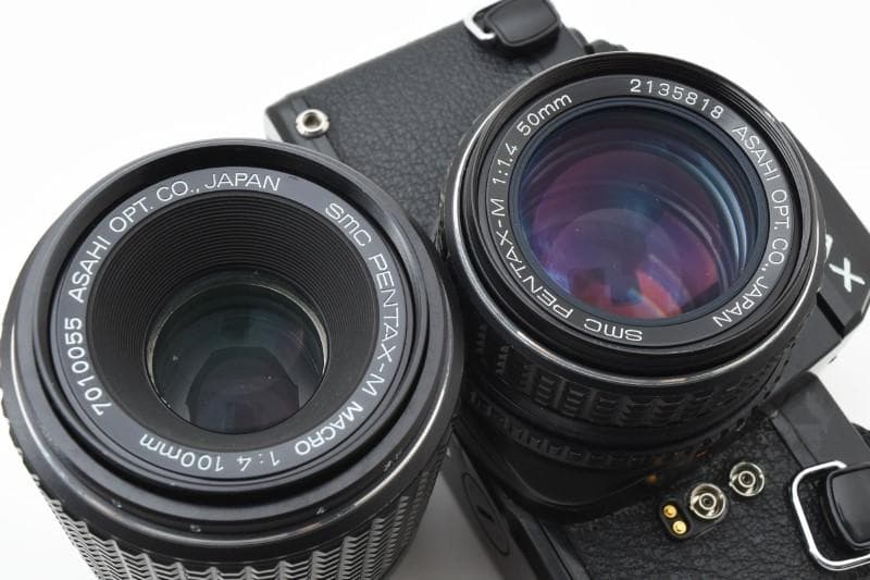 フィルムカメラ Pentax LX,PENTAX-M 50mm f/1.4,100mm f/4