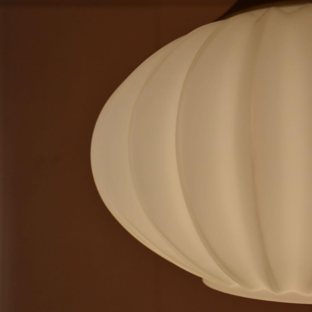 ヤマギワ　照明　乳白ガラス　ヴィンテージ　IKG