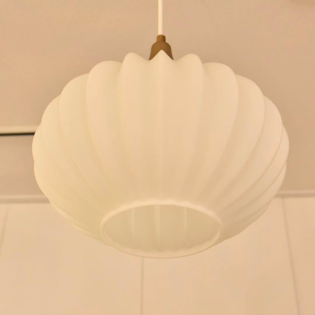 ヤマギワ　照明　乳白ガラス　ヴィンテージ　IKG