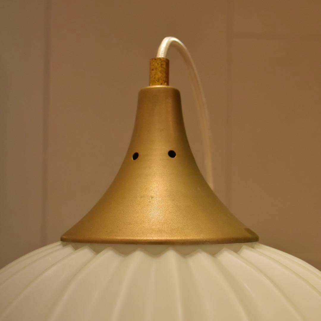 ヤマギワ　照明　乳白ガラス　ヴィンテージ　IKG