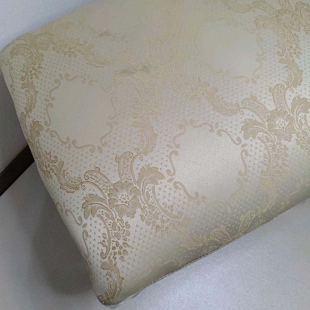 ホワイト 猫脚スツール ロココ調 アンティーク