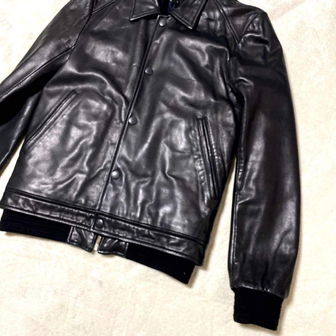 ✨希少✨MIHARA YASUHIRO ラムレザーレイヤードジャケット　黒