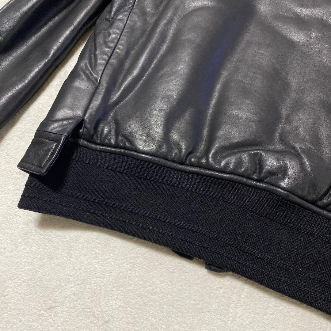 ✨希少✨MIHARA YASUHIRO ラムレザーレイヤードジャケット　黒