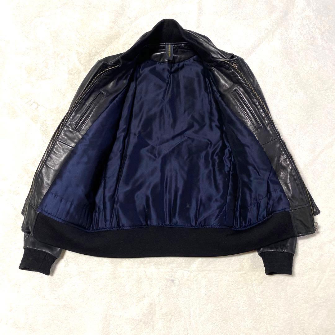 ✨希少✨MIHARA YASUHIRO ラムレザーレイヤードジャケット　黒