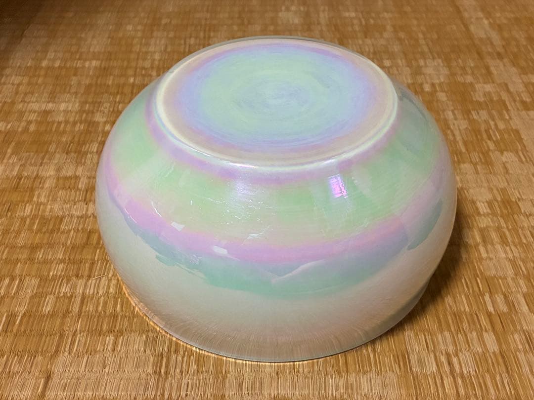 茶道具 ガラス 平水指 花押 永田宗伴書付 共箱 表千家 煎茶道具