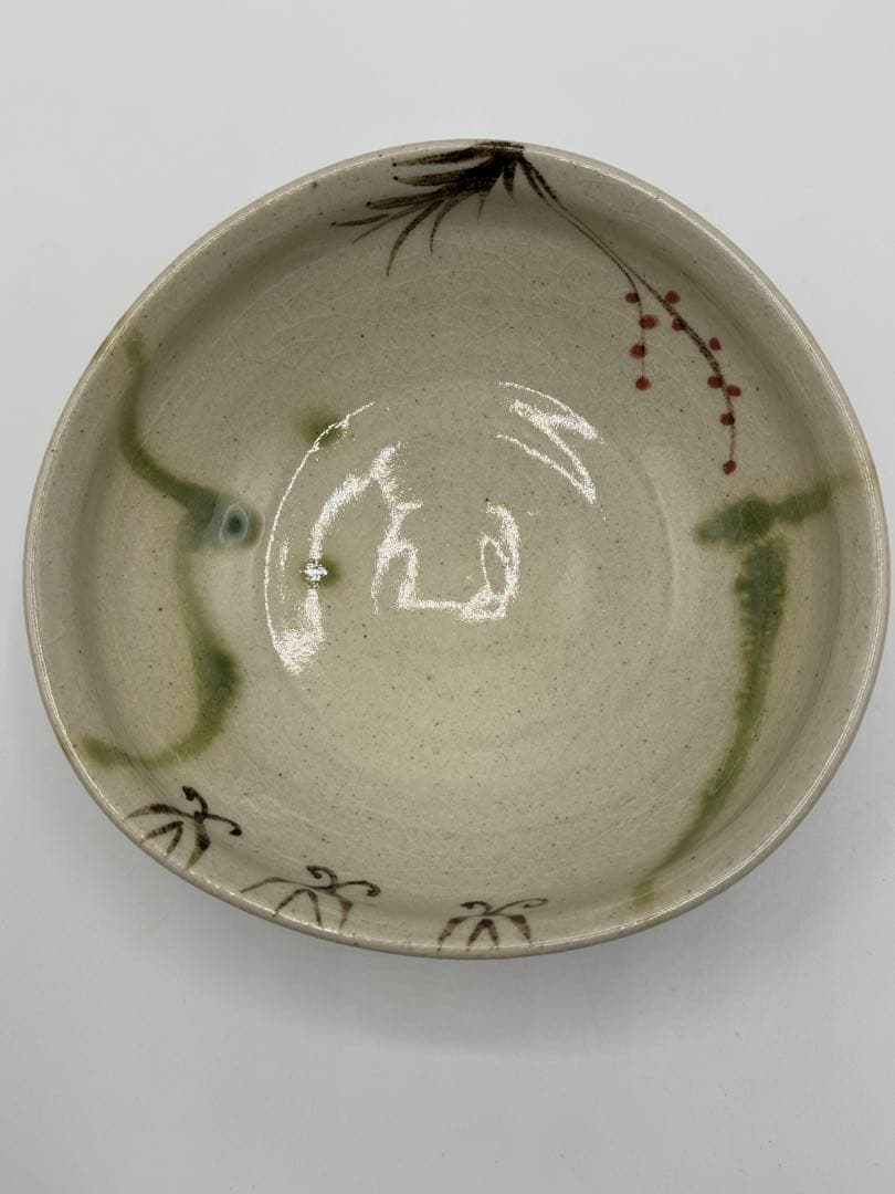 山十窯　加藤光右衛門　織部茶碗　茶道具　古美濃焼