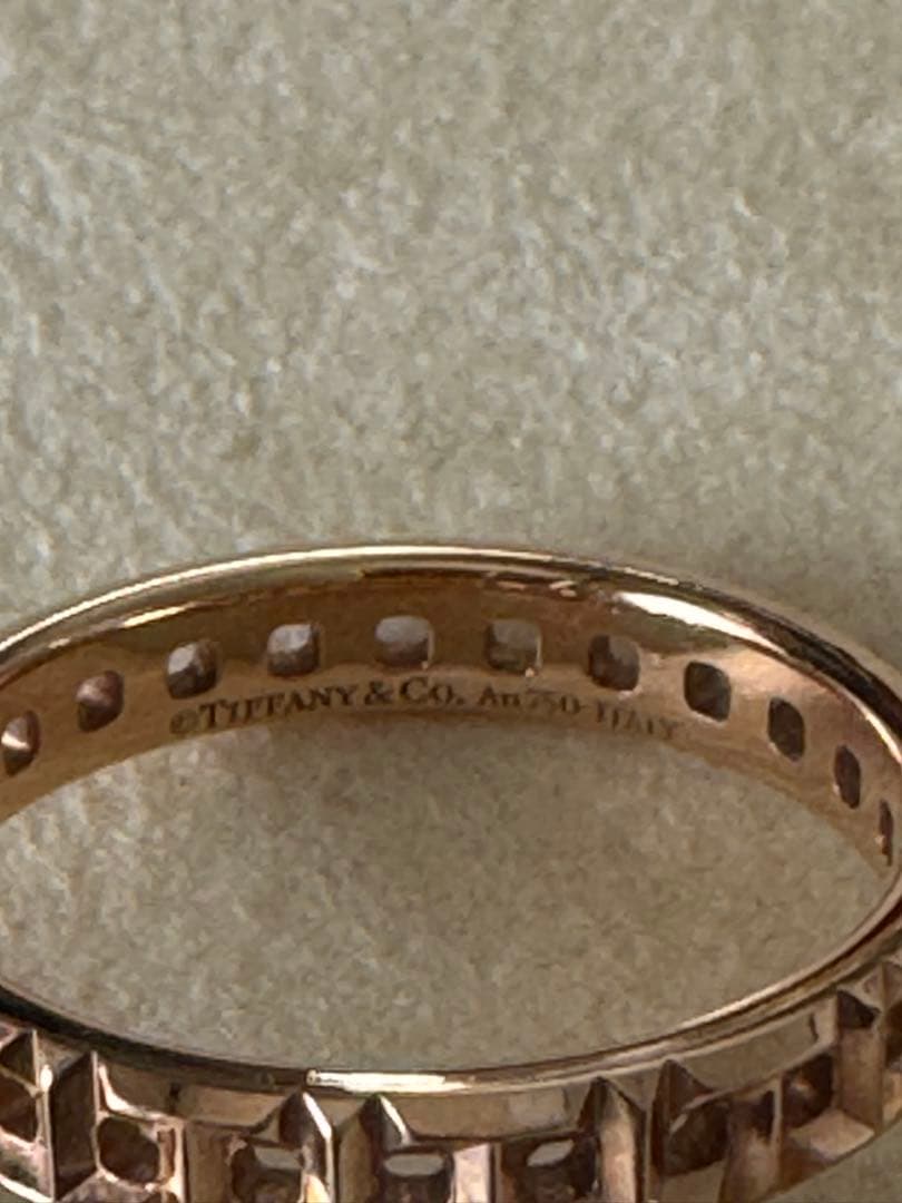Tiffany & Co. トゥルーナローリング ピンクゴールド 13.5号