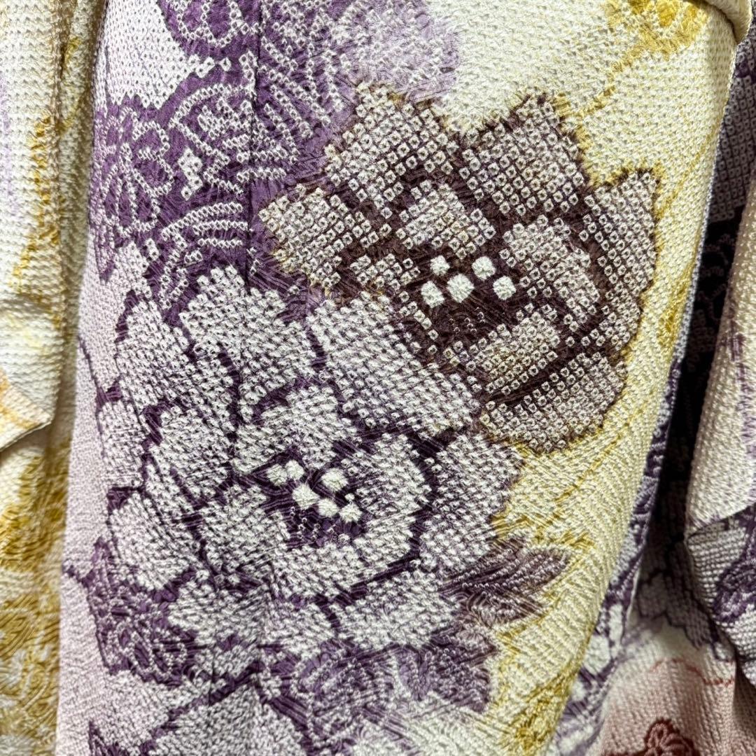 藤娘きぬたや　美品　総絞り　本絞り　名品　牡丹　逸品　フルセット　振袖　振り袖