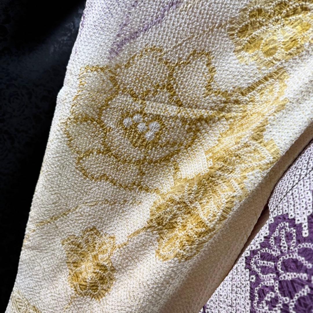 藤娘きぬたや　美品　総絞り　本絞り　名品　牡丹　逸品　フルセット　振袖　振り袖
