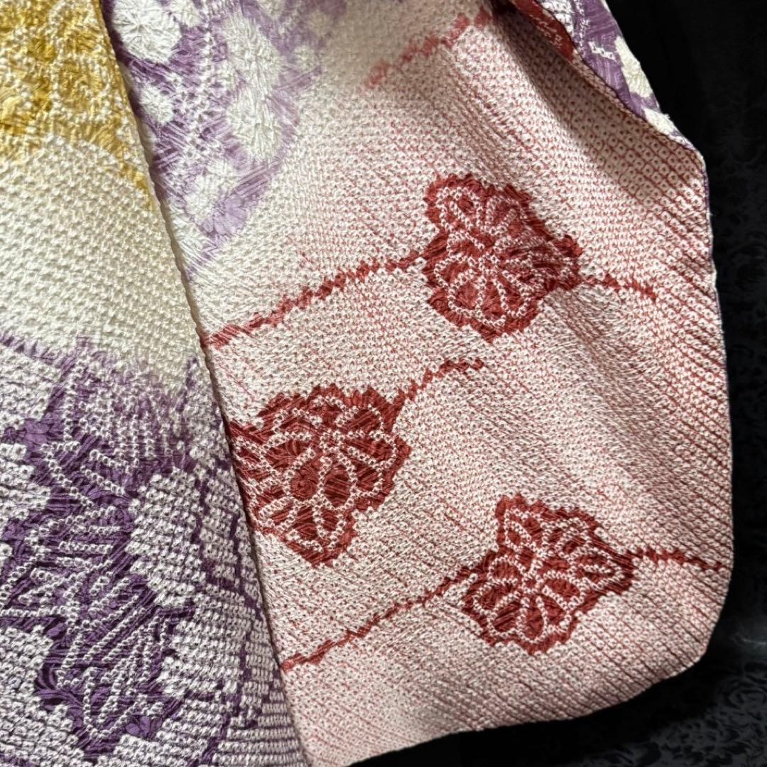 藤娘きぬたや　美品　総絞り　本絞り　名品　牡丹　逸品　フルセット　振袖　振り袖