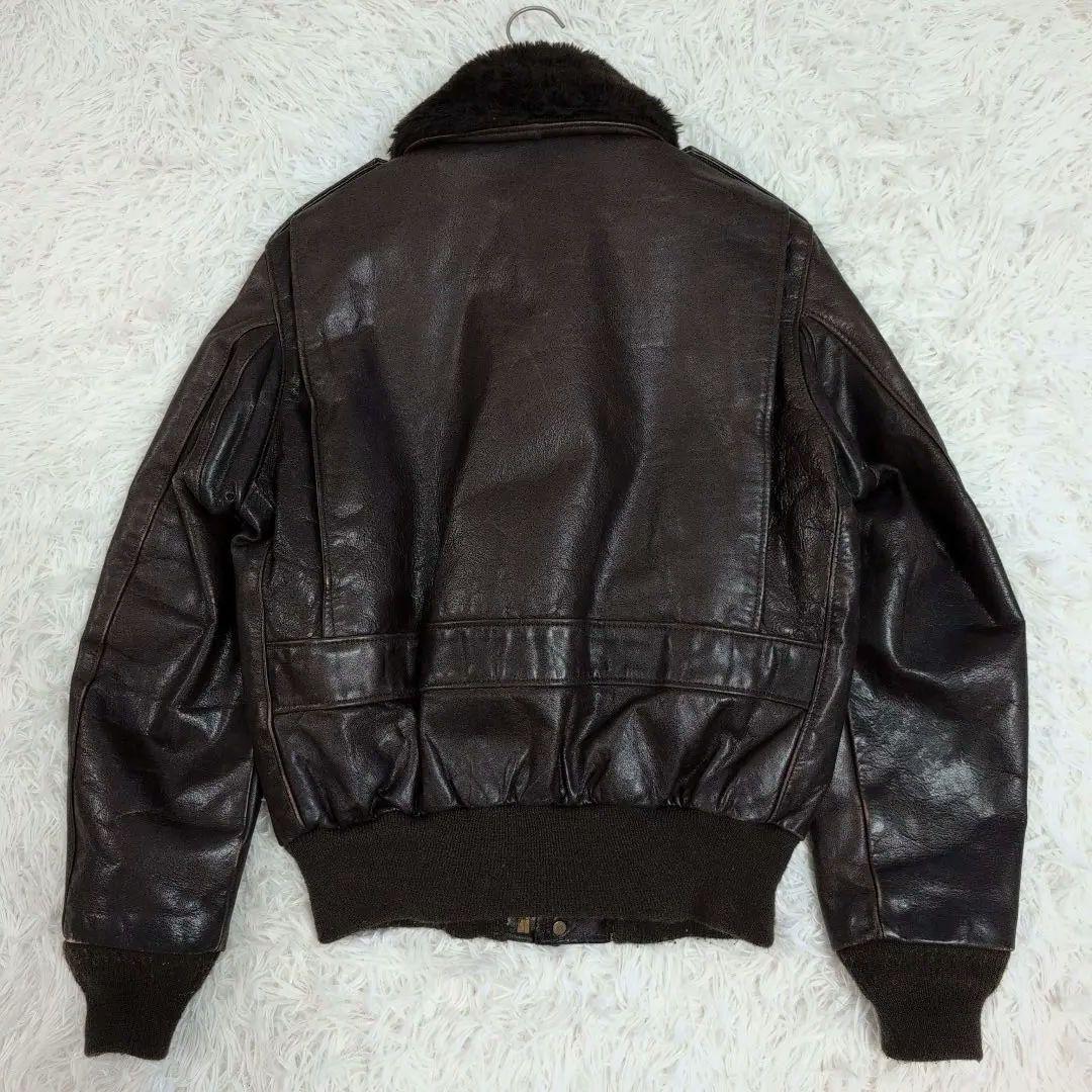 ファー付✨️schott ショット メンズ レザー シングルライダースジャケット