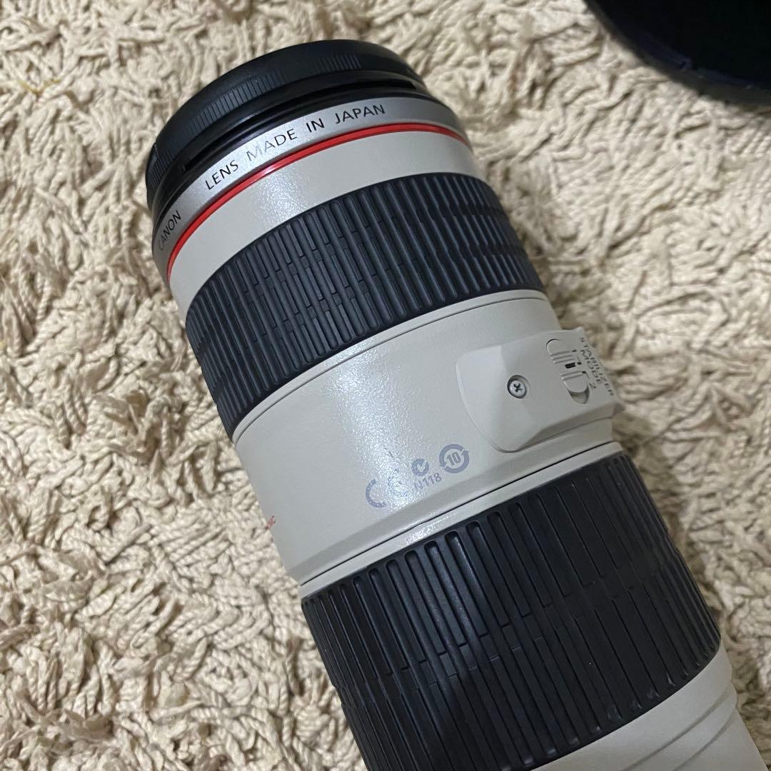CanonキャノンEF70-200mm f4L IS USM 白レンズ 一眼レフ