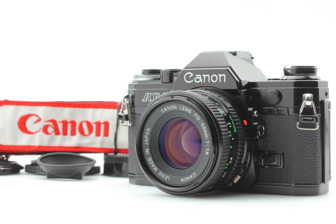 【動作確認済】Canon AE-1 ブラック NEW FD 50mm f/1.8