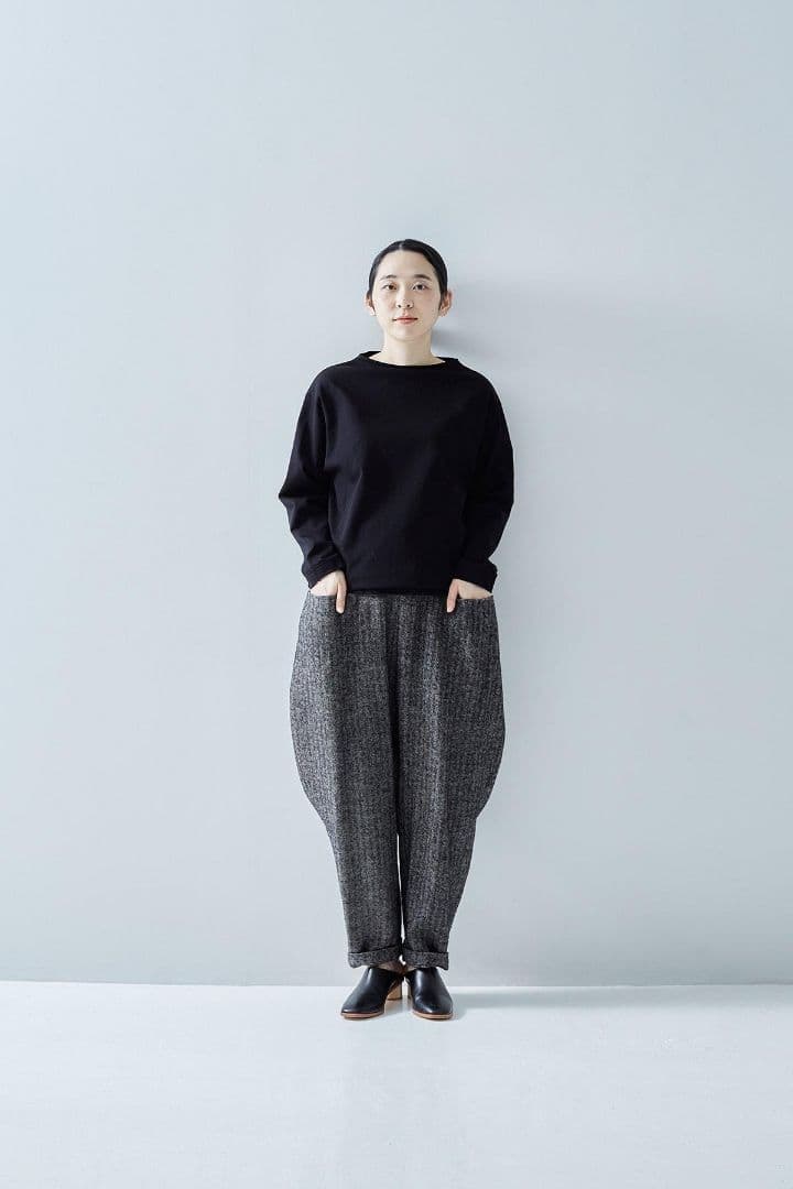 2024年秋冬　アトリエナルセ　シェットランドウールリネンサルエルパンツ