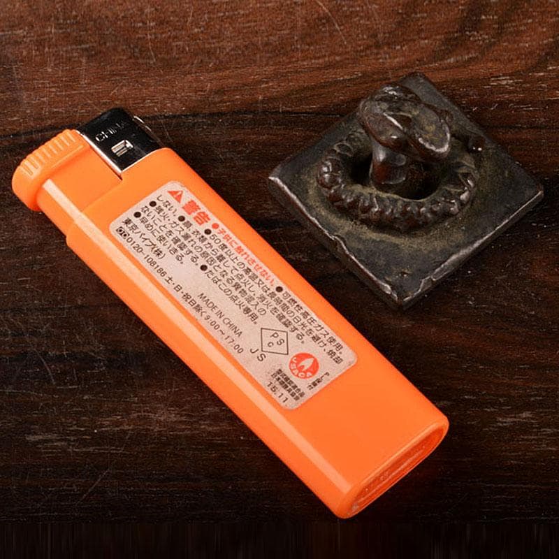 中国　古銅宣徳銅　蛇置物　蛇摘印材　V　R4737