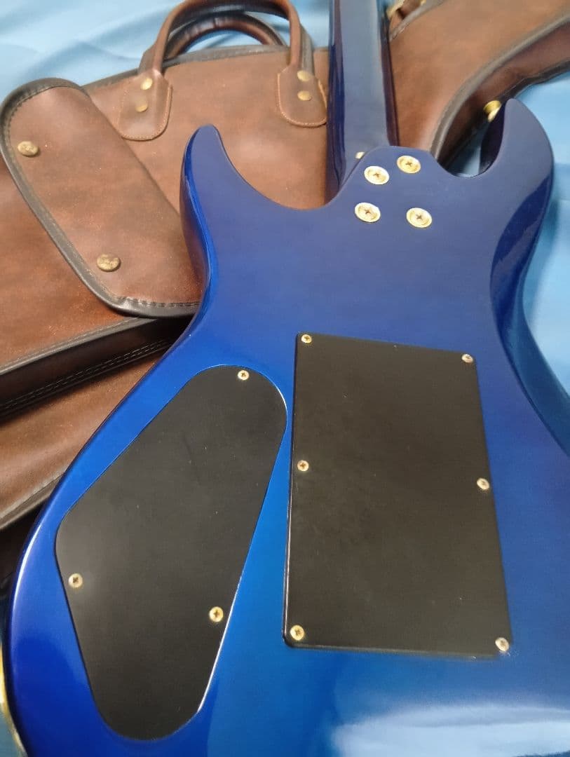 アリアプロ va553 エレキギター ブルー ケース付き