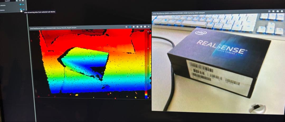 Intel RealSense D435 深度カメラ